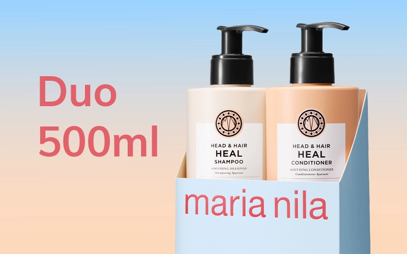 Maria Nila Duo 500ml kampanjpaket med schampo och balsam för salongskänsla hemma